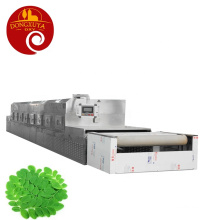 Industrial Continuous Belt Type Microwave Wormwood Moringa Fixation Dryer Herb Drying Machine